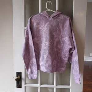 Better Together Lavender Camo Print hooded oversized sweatshirt Small